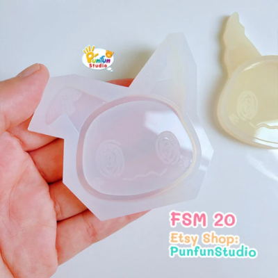 FSM 20 Mimik / Face Shaker Mold / Shaker Mold + Cover Mold / 2 pieces per set / Silicone Mold