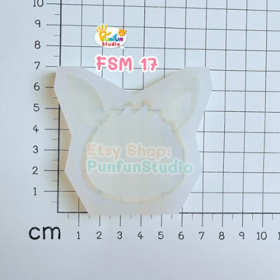 FSM 17 Eev / Face Shaker Mold / Shaker Mold + Cover Mold / 2 pieces per set / Silicone Mold