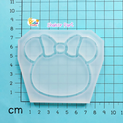 FSM 02 Cutie Girl Mouse / Face Shaker Mold / Shaker Mold + Cover Mold / 2 pieces per set / Silicone Mold