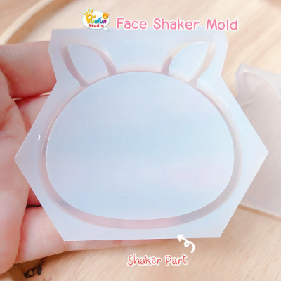 FSM 11 Pika / Face Shaker Mold / Shaker Mold + Cover Mold / 2 pieces per set / Silicone Mold