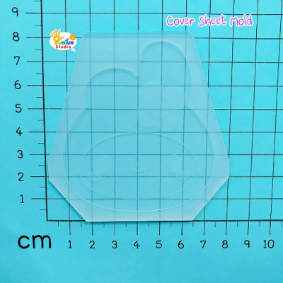 FSM 07 Cutie Bunny / Face Shaker Mold / Shaker Mold + Cover Mold / 2 pieces per set / Silicone Mold