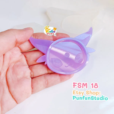 FSM 18 Espe / Face Shaker Mold / Shaker Mold + Cover Mold / 2 pieces per set / Silicone Mold