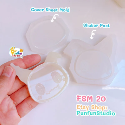 FSM 20 Mimik / Face Shaker Mold / Shaker Mold + Cover Mold / 2 pieces per set / Silicone Mold