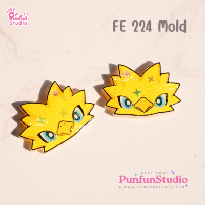 FE 219-226 Pokemold Set / 8 Molds / Face Earring Mold / Pokemold / Silicone Mold / UV Resin Mold(copy)