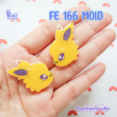 FE 163-171 Eev Evo Mold Set / 9 Molds / Face Earring Mold / Side / Pokemold / Silicone Mold / UV Resin Mold