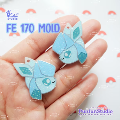 FE 163-171 Eev Evo Mold Set / 9 Molds / Face Earring Mold / Side / Pokemold / Silicone Mold / UV Resin Mold