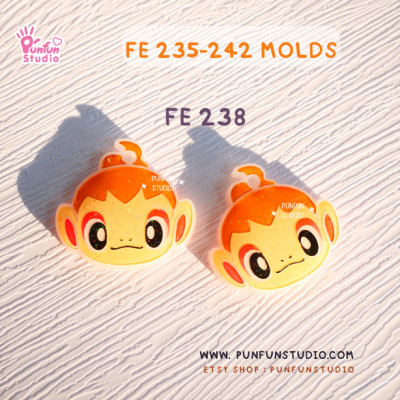 FE 235-242 Pokemold Set / 8 Molds / Face Earring Mold / Pokemold / Silicone Mold / UV Resin Mold(copy)