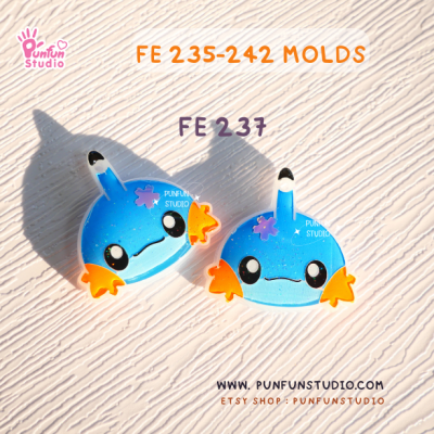 FE 235-242 Pokemold Set / 8 Molds / Face Earring Mold / Pokemold / Silicone Mold / UV Resin Mold(copy)