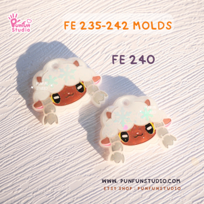 FE 235-242 Pokemold Set / 8 Molds / Face Earring Mold / Pokemold / Silicone Mold / UV Resin Mold(copy)