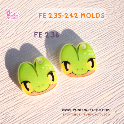 FE 235-242 Pokemold Set / 8 Molds / Face Earring Mold / Pokemold / Silicone Mold / UV Resin Mold(copy)