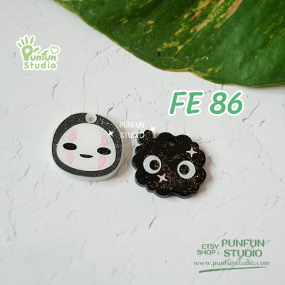No face spirited away Face Earring Mold 
