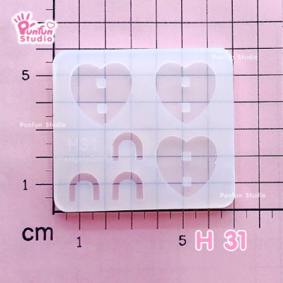 H 31, H 32, H 33 Hanger Molds / Basic Shape / UV Resin Mold / Silicone Mold