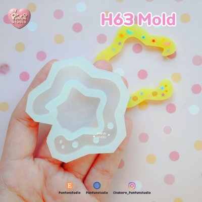Carabiner Mold H61, 62, 63, 64, 65, 66, 67, 68 / 3 holes / Resin mold / Keychain molds