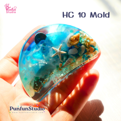 HC 10 Hair Clip Mold / Hair Clip Mold / UV Resin Mold / Silicone Mold