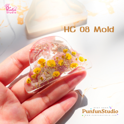 HC 08 Hair Clip Mold / Hair Clip Mold / UV Resin Mold / Silicone Mold