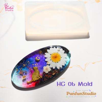 HC 06 Hair Clip Mold / Hair Clip Mold / UV Resin Mold / Silicone Mold