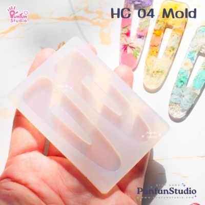 HC 04 Hair Clip Mold / Hair Clip Mold / UV Resin Mold / Silicone Mold