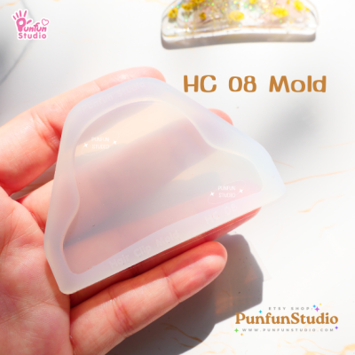 HC 08 Hair Clip Mold / Hair Clip Mold / UV Resin Mold / Silicone Mold