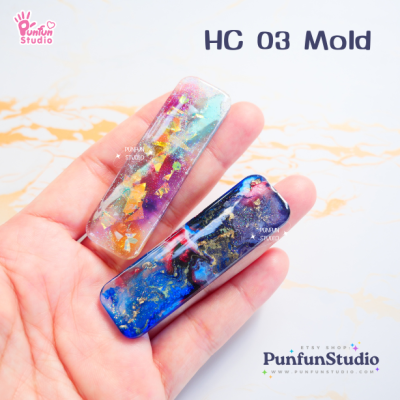 HC 03 Hair Clip Mold / Hair Clip Mold / UV Resin Mold / Silicone Mold