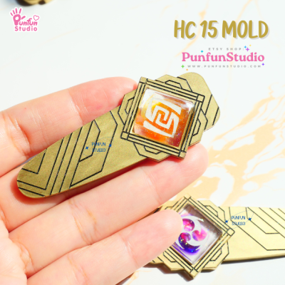 HC 11-15 Genshin Hair Clip Mold  / 7 Molds / Hair Clip Mold / Genshin Vision / Genshin Impact / Silicone Mold