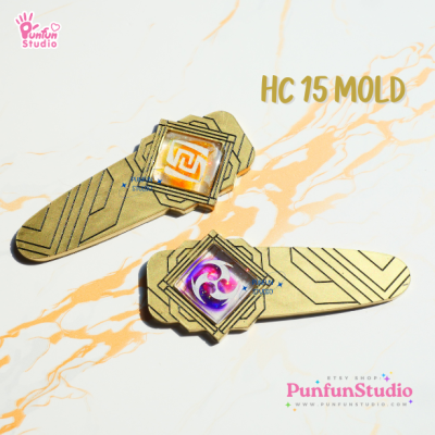 HC 11-15 Genshin Hair Clip Mold  / 7 Molds / Hair Clip Mold / Genshin Vision / Genshin Impact / Silicone Mold