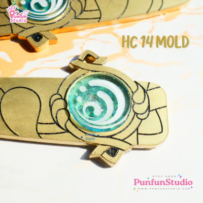 HC 11-15 Genshin Hair Clip Mold  / 7 Molds / Hair Clip Mold / Genshin Vision / Genshin Impact / Silicone Mold