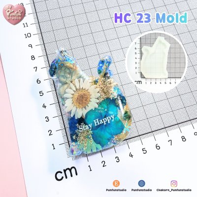 Cat Hair Clip HC 22-26 Molds  / Hair Clip Mold  / Silicone Mold