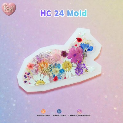 Cat Hair Clip HC 22-26 Molds  / Hair Clip Mold  / Silicone Mold