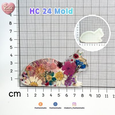 Cat Hair Clip HC 22-26 Molds  / Hair Clip Mold  / Silicone Mold