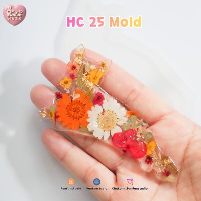 Cat Hair Clip HC 22-26 Molds  / Hair Clip Mold  / Silicone Mold