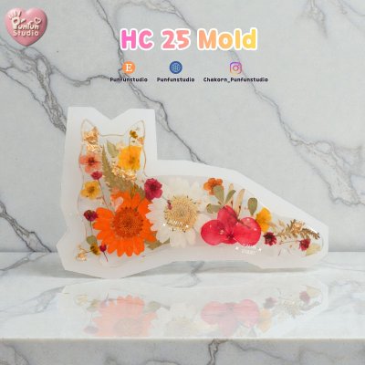 Cat Hair Clip HC 22-26 Molds  / Hair Clip Mold  / Silicone Mold