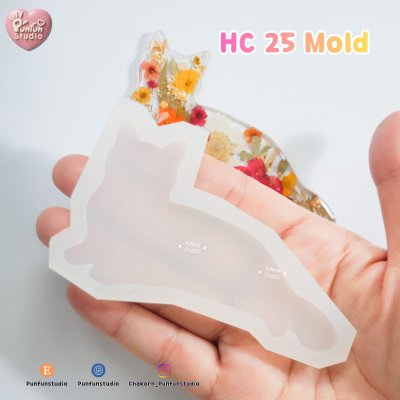 Cat Hair Clip HC 22-26 Molds  / Hair Clip Mold  / Silicone Mold