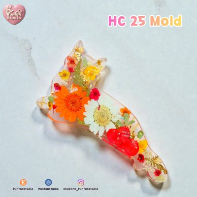 Cat Hair Clip HC 22-26 Molds  / Hair Clip Mold  / Silicone Mold