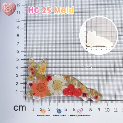 Cat Hair Clip HC 22-26 Molds  / Hair Clip Mold  / Silicone Mold