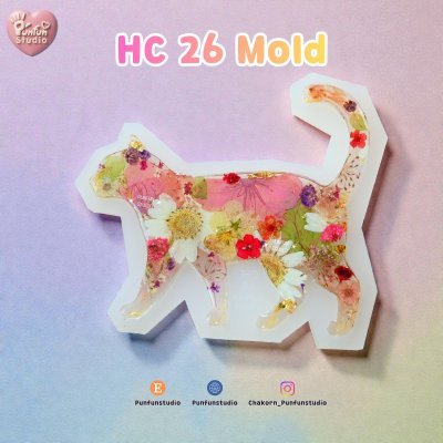 Cat Hair Clip HC 22-26 Molds  / Hair Clip Mold  / Silicone Mold