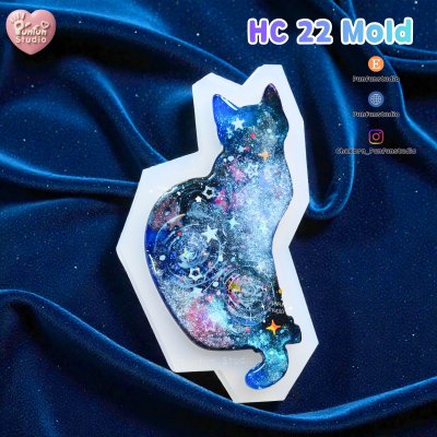 Cat Hair Clip HC 22-26 Molds  / Hair Clip Mold  / Silicone Mold