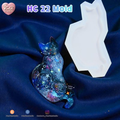 Cat Hair Clip HC 22-26 Molds  / Hair Clip Mold  / Silicone Mold
