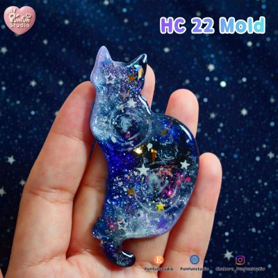 Cat Hair Clip HC 22-26 Molds  / Hair Clip Mold  / Silicone Mold