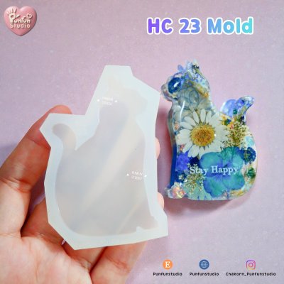 Cat Hair Clip HC 22-26 Molds  / Hair Clip Mold  / Silicone Mold