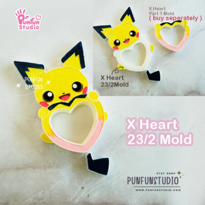 Pichu  Heart shaker mold