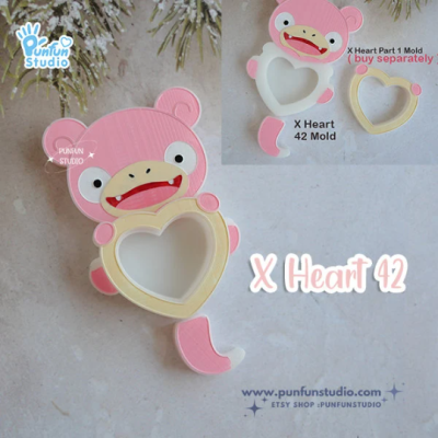 X Heart 40 - 48 Mold Set / 9 Molds / Free 4 X Heart Part 1 Molds + 2 CSM X Heart Molds / Pokemold / Silicone Mold / Shaker Mold Active Restock requests