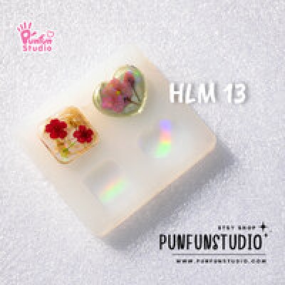 Holographic molds, square and heart