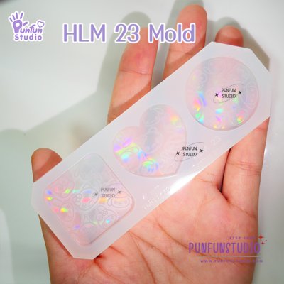 HLM 23 Cutie Kitty and Friends Mold / Hologram Mold / Thickness 4 mm / Use with Epoxy resin / Silicone Mold
