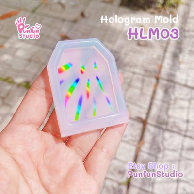 HLM 03 / Omamori Hologram Mold / Use with Epoxy resin / Silicone Mold