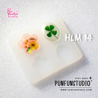 Holographic mold, oval shape, flower shape