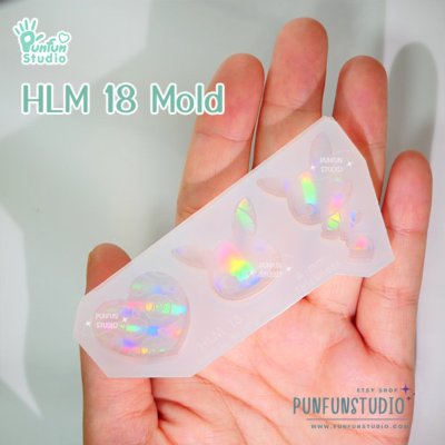 HLM 18, 19, 20  / Hologram Mold / Pokemold / Thickness 4 mm / Use with Epoxy resin / Silicone Mold