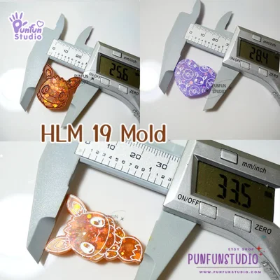 HLM 18, 19, 20  / Hologram Mold / Pokemold / Thickness 4 mm / Use with Epoxy resin / Silicone Mold