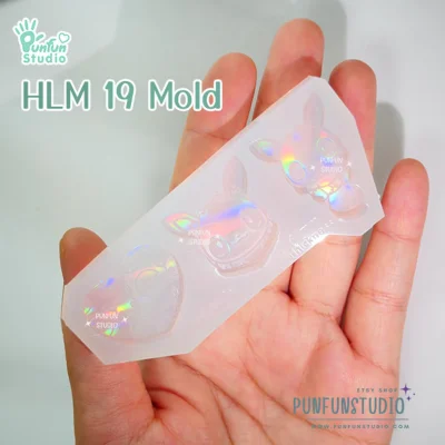 HLM 18, 19, 20  / Hologram Mold / Pokemold / Thickness 4 mm / Use with Epoxy resin / Silicone Mold