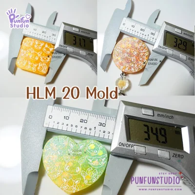 HLM 18, 19, 20  / Hologram Mold / Pokemold / Thickness 4 mm / Use with Epoxy resin / Silicone Mold