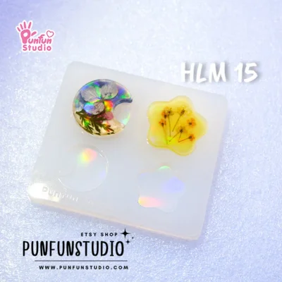 Holographic mold, moon and star shape shape